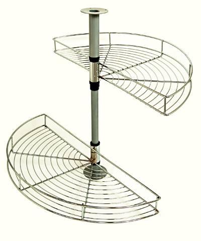 PANIER DEMI-LUNE A 2 ETAGES POUR ANGLE  