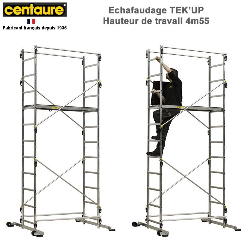 ÉCHAFAUDAGE ALUMINIUM 4.55M CENTAURE :