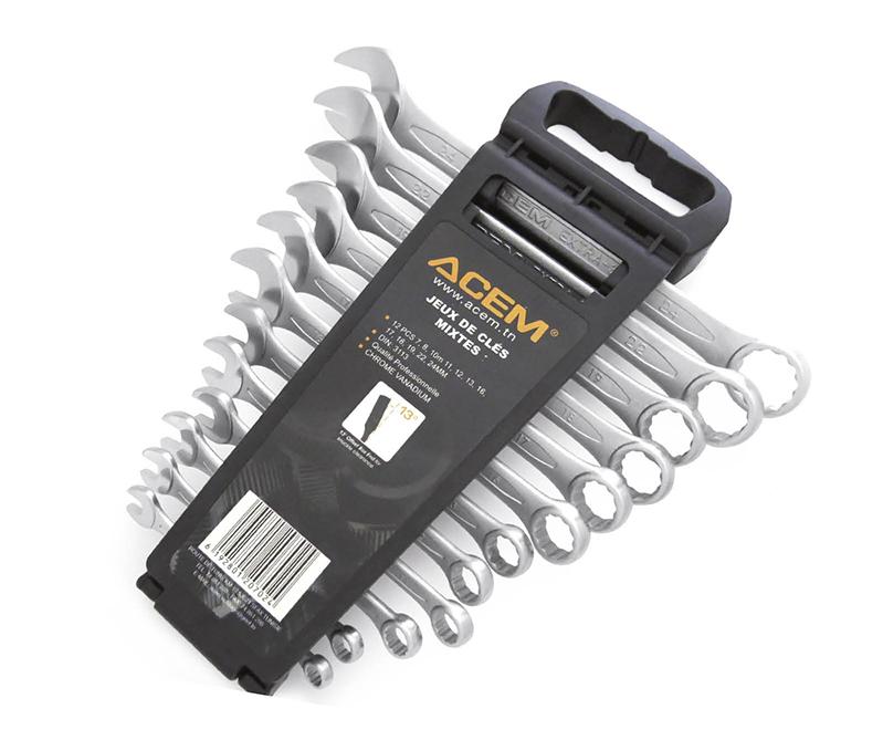 JEU CLE MIXTE DE 7-24MM 12PCS ACEM   